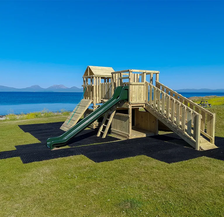 Grass mats for outdoor play image